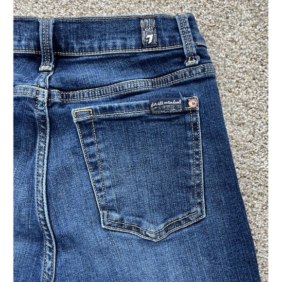 7 For All Mankind Women's The High Waist Skinny Jeans - size 26 denim - Picture 3 of 12